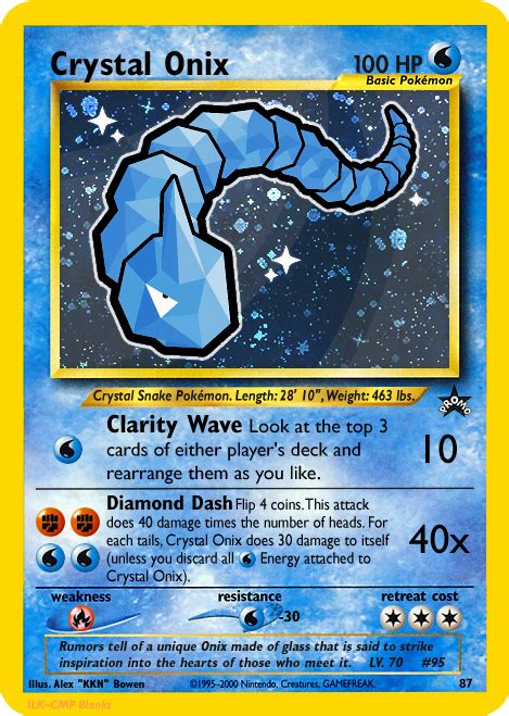 Crystal Onix (Fake Card) by icycatelf on DeviantArt