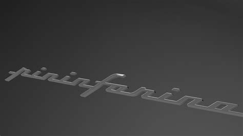 Pininfarina logo fregio 3D model | CGTrader