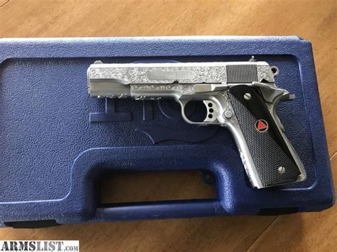 ARMSLIST - For Sale: Colt Delta Elite 10mm Custom Engraved Unfired in Box