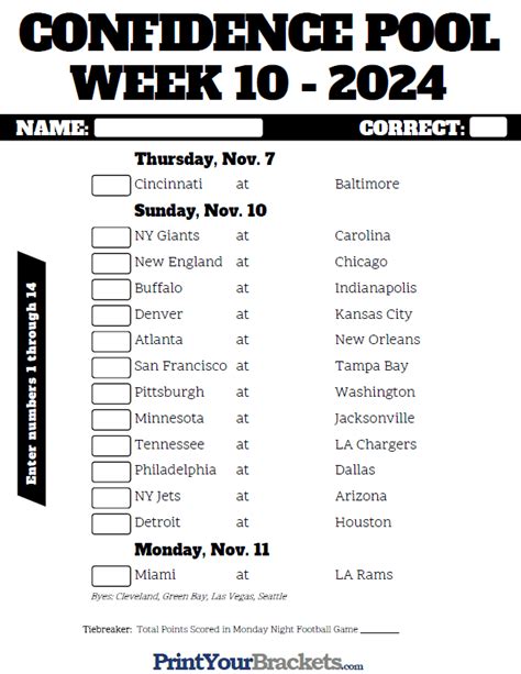 Printable Nfl Week 2 Schedule Pick Em Pool 2017 | Autos Post