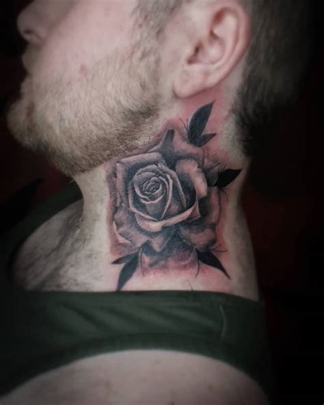 71 Amazing Rose Neck Tattoo Ideas