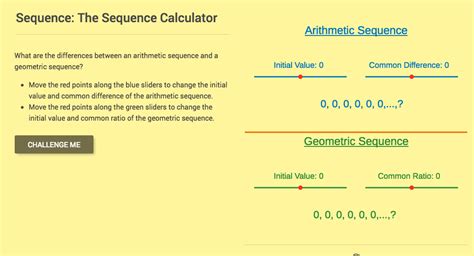 Sequence: The Sequence Calculator Interactive for 11th - Higher Ed ...