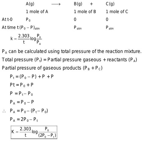 what is integrated rate law for first order gas reaction