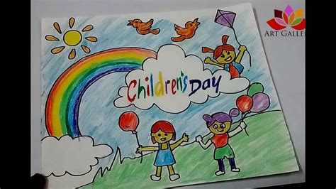 Childrens Day Drawing at GetDrawings | Free download