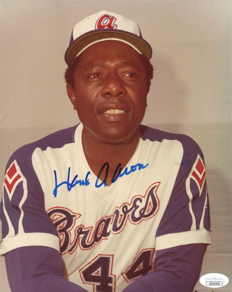 Hank Aaron Signed Braves 8x10 Photo (JSA COA) | Pristine Auction