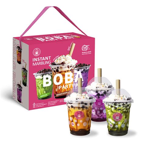 Buy O's Bubble Boba Tea Kit - 6 Servings, All in One for Boba Tea Lovers - Boba Party Kit for ...