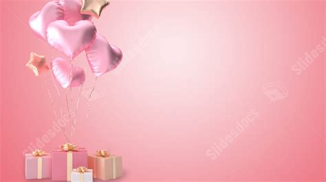 Gift 3d Pink Birthday Couple Festival Powerpoint Background For Free ...