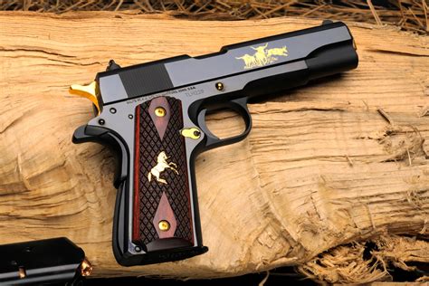 Colt Texas Longhorn Series 70 45 ACP 1911 With 24kt Gold Finish For Sale - Colt Firearms Shop