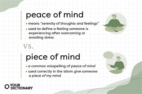 Is It "Piece of Mind" or "Peace of Mind"? | YourDictionary