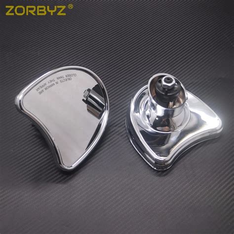 ZORBYZ Chrome Rearview Fairing Mount Mirrors For Harley Touring FLHX FLHT 2014 Later-in Side ...