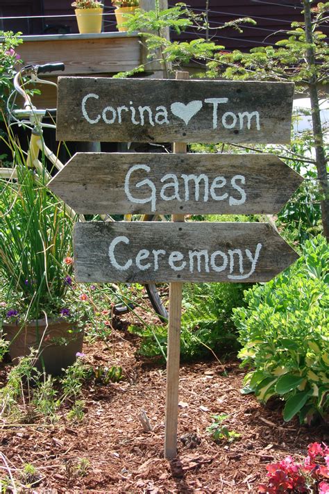 Rustic Wedding Signs