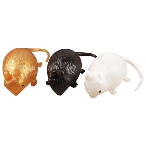 3Pcs Artificial Fake Mouse Practical Jokes Props Realistic Plastic Mice ...