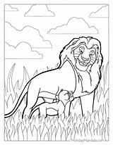 Lion King Coloring Pages Mufasa And Simba sketch template