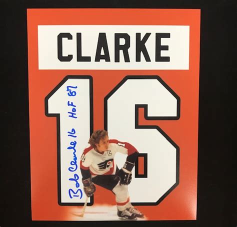 Philadelphia Flyers Bobby Clarke Autographed 8 x 10 - Carls Cards ...