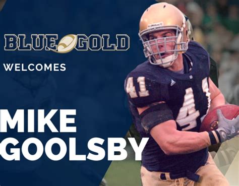 Former Notre Dame Fighting Irish Captain and Linebacker Mike Goolsby ...