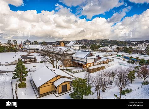 Kanazawa, Japan at Kanazawa Castle in the winter Stock Photo - Alamy