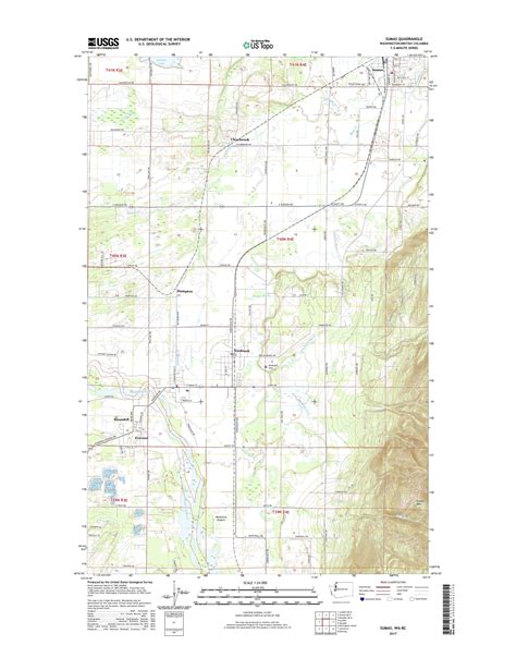 MyTopo Sumas, Washington USGS Quad Topo Map