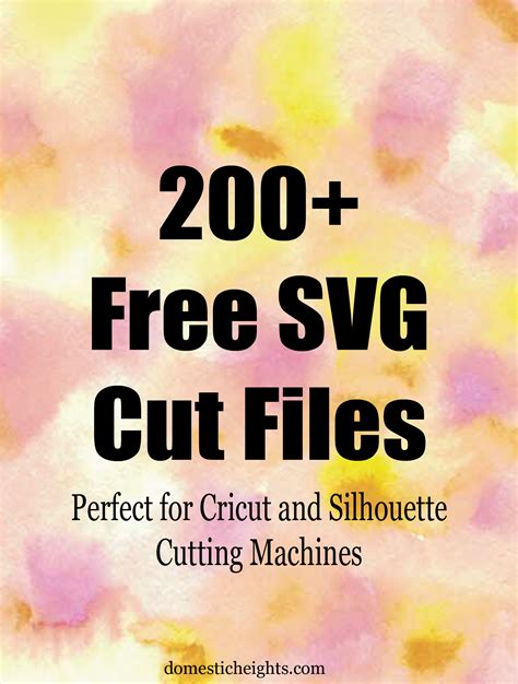 200+ Free SVG Images for Cricut Cutting Machines