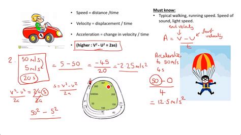 speed velocity and momentum theory - YouTube