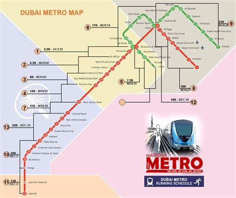 run360run: DUBAI METRO RUN Map & Schedule