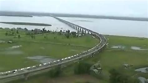 This is how India’s longest ‘Dhola-Sadia’ bridge looks like from the top - YouTube