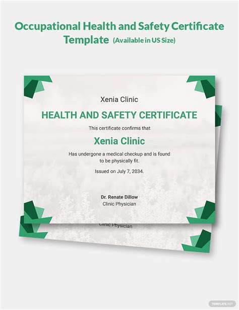 Safety Training Certificate Template - prntbl.concejomunicipaldechinu ...