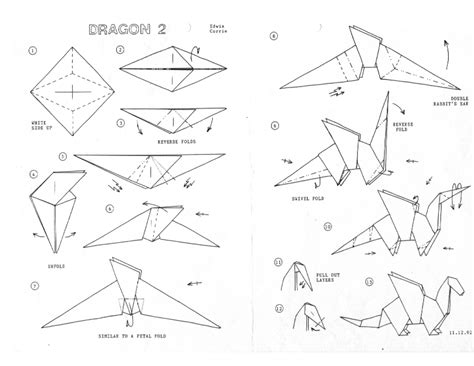 Origami ideas: Origami Paso A Paso Dragon Facil