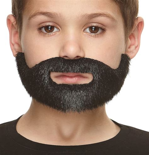 Costume Accessory for Kids Mustaches Fake Beard Novelty Self Adhesive ...