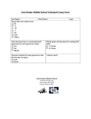 Fillable Online Paul Kinder Middle School: HOME Fax Email Print - pdfFiller