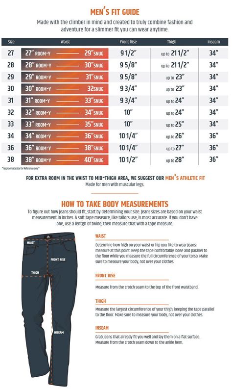 Size Chart | Boulder Denim