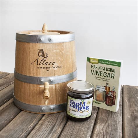 Vinegar-Making Kit with French Oak Barrel & Mother – FARMcurious