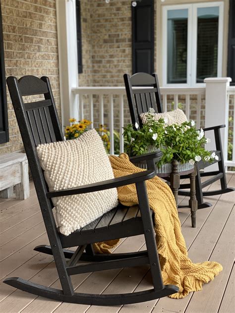 Breathtaking Black Patio Rocking Chairs Free Chair Plans