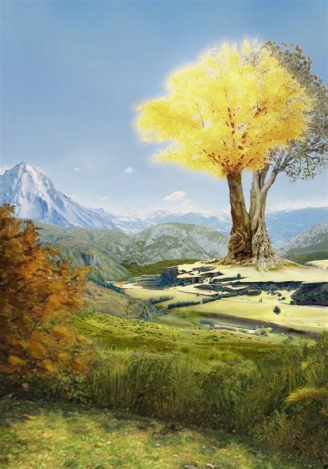 The Two Trees of Valinor | Middle earth art, Valinor, Fantasy landscape