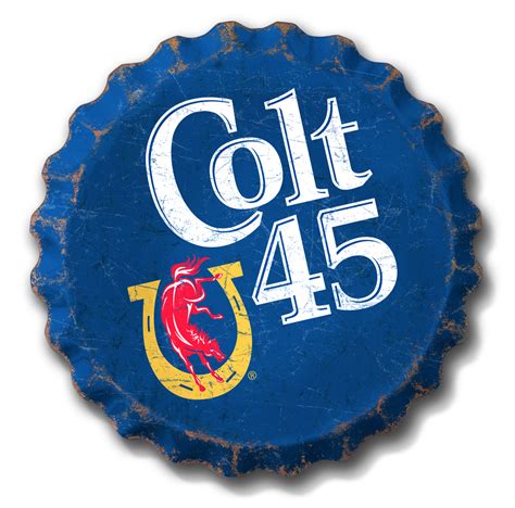 Colt 45 Bottle Cap | Wholesale Metal Signs