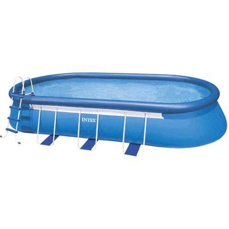 Intex 20' x 12' x 48" Oval Frame Above Ground Swimming Pool with Filter Pump - Walmart.com ...