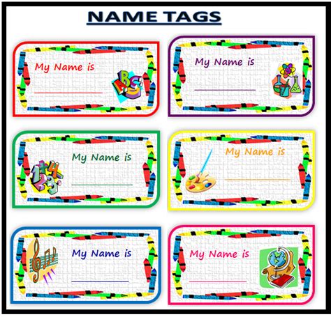 KINDER SMART WORK : NAME TAGS