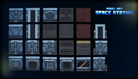 Pixel Art Space Station - thegameassetsmine