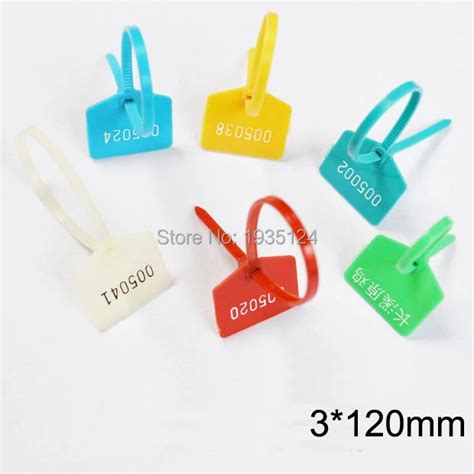 100pcs nylon label cable ties 3*120mm self locking mark tags cable tie identification Mark Signs ...