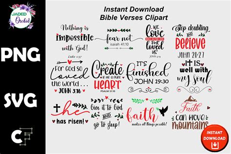 Christian Scripture Clipart