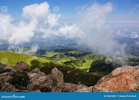 Summer mountains stock image. Image of beautiful, landscape - 25849067