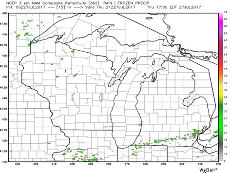 Michigan weather today: Cold front position rules your weather - mlive.com