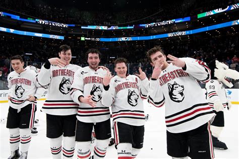 The Huntington News | Huskies battle through double overtime, complete Beanpot three-peat with a ...