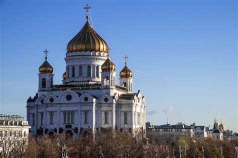 Cathedral of Christ the Saviour. Stock Image - Image of church, blue ...