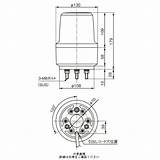 シュナイダーエレクトリック 赤 ハーモニーブランド φ130 LED回転灯 AC230V 取付ピッチφ130 XVR13M04L R 1個  sketch template