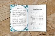 Funeral Template - Microsoft Word | Brochure Templates ~ Creative Market