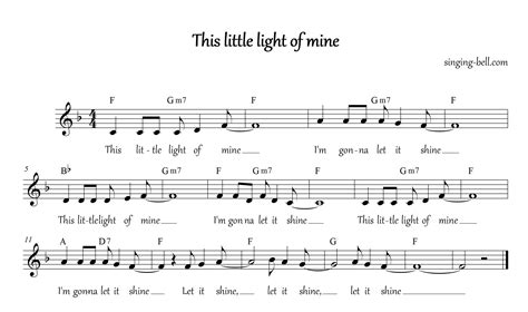 This Little Light of Mine - Piano Tutorial, Sheet Music PDF