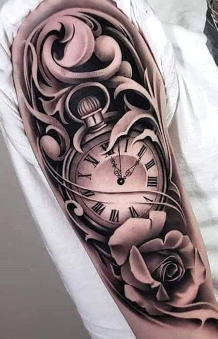 Clock Tattoo For Men