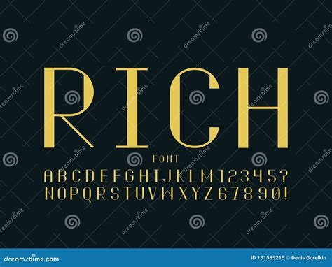 Rich Font. Vector Alphabet | CartoonDealer.com #125145203