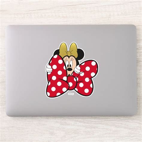 Minnie Mouse | Bow Tie Sticker | Zazzle | Minnie mouse bow, Minnie ...