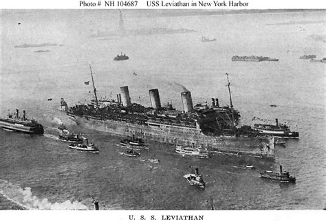 USN Ships--USS Leviathan (ID # 1326) -- Views taken in late 1918 and in ...